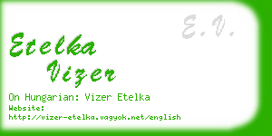 etelka vizer business card